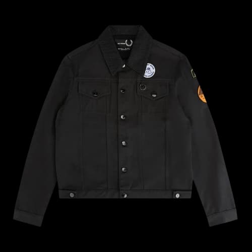 Fred Perry x Raf Simons Brushed Denim Jacket 'Black'