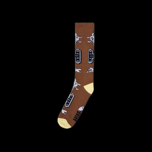 Icecream x HUF Neopolitan Crew Sock 'Chocolate'
