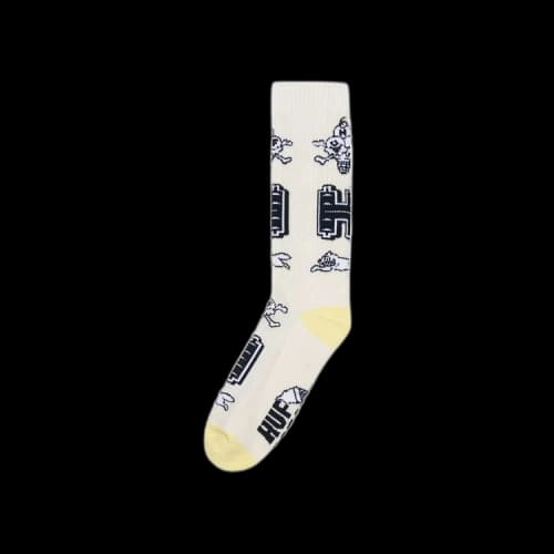 Icecream x HUF Neopolitan Crew Sock 'Vanilla'