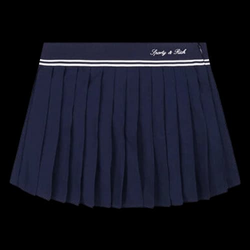 Sporty & Rich Signature Logo Abigail Skirt 'Dark Navy'