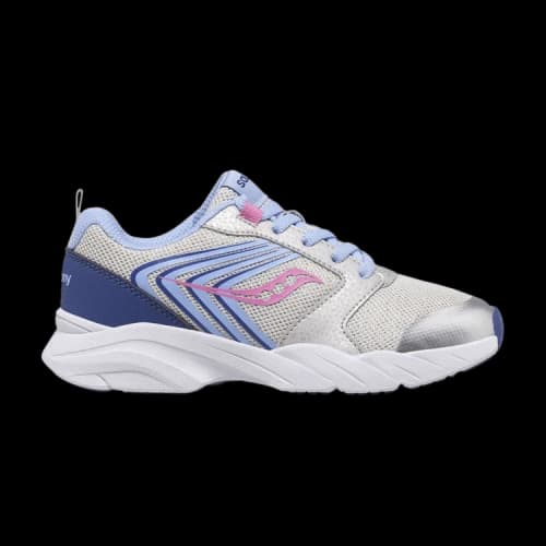 Saucony Wind FST Lace Little Kid 'Silver Blue Pink'