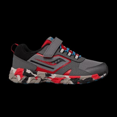 Saucony Wind Shield 2.0 A/C Big Kid 'Grey Red Camo'