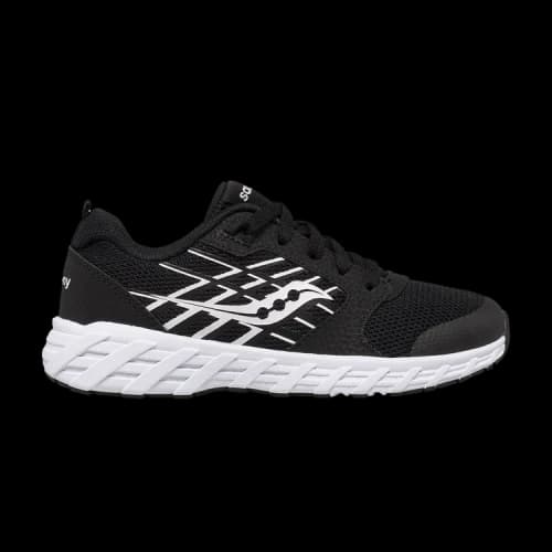Saucony Wind 2.0 Lace Big Kid 'Black White'