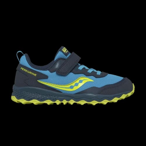 Saucony Peregrine KDZ A/C Big Kid 'Navy Citron'