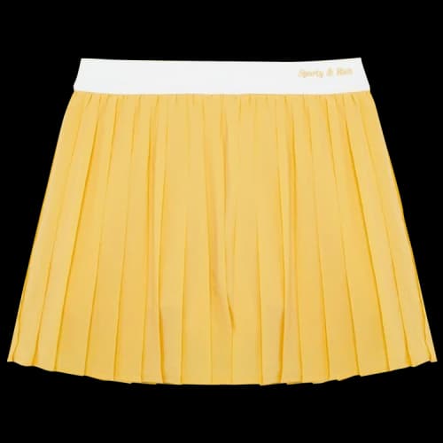 Sporty & Rich Pleated Tennis Skirt 'Yellow'
