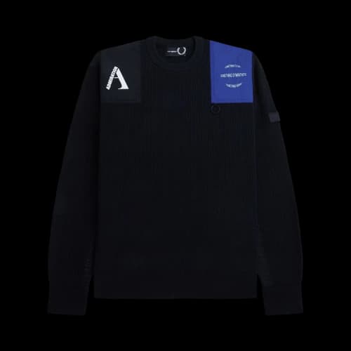 Fred Perry x Raf Simons Military Jumper 'Black'