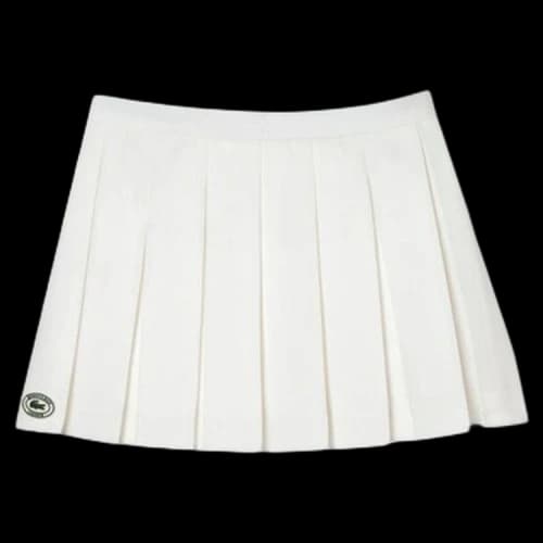 Sporty & Rich x Lacoste Tennis Pleated Skirt 'Farine'