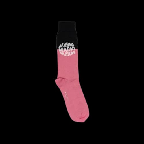 Marni Dot Logo Socks 'Camellia'