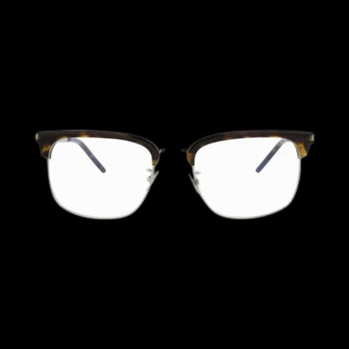 Saint Laurent Square Optical Glasses 'Havana/Silver/Transparent'
