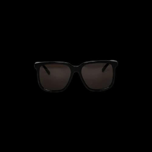 Saint Laurent Glossy Classic Rectangular Sunglasses 'Black'