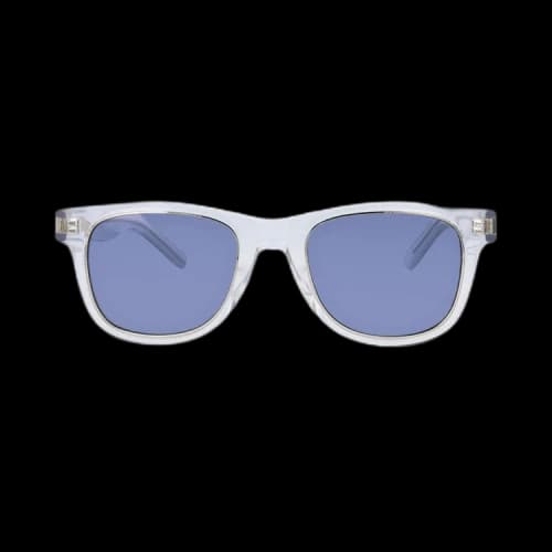 Saint Laurent Square Sunglasses 'Crystal/Blue'