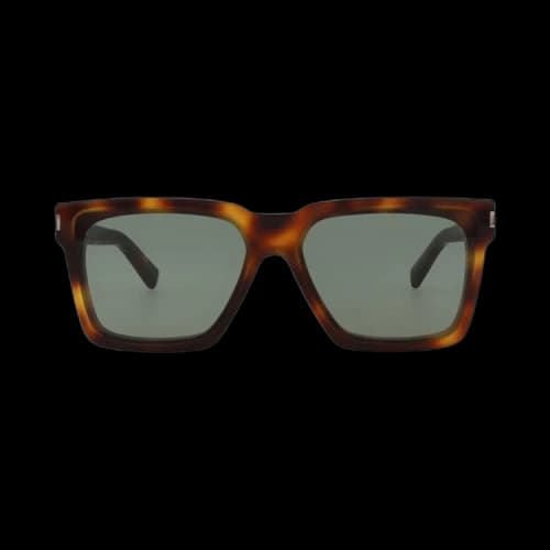 Saint Laurent Square Sunglasses 'Havana/Green'
