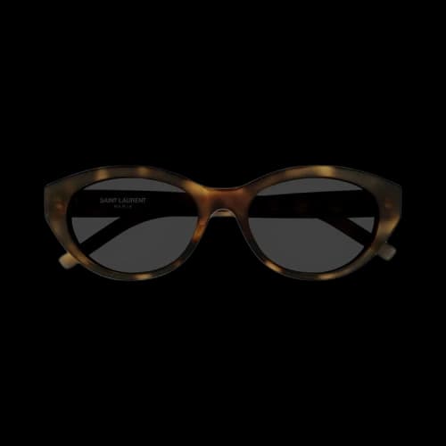 Saint Laurent Rounded Cat Eye Sunglasses 'Shiny Medium Havana'