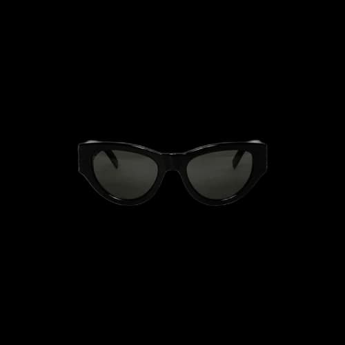 Saint Laurent Shiny Monogram Cat Eye Sunglasses 'Black'