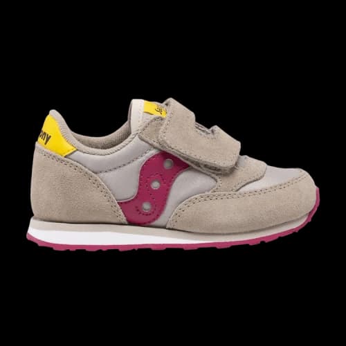 Saucony Jazz Hook & Loop Little Kid 'Taupe Burgundy'