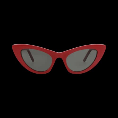Saint Laurent Cat Eye-Frame Recycled Acetate Sunglasses 'Red/Grey'