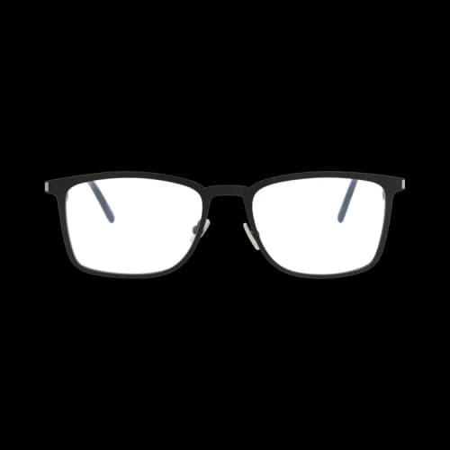 Saint Laurent Square-Frame Metal Optical Frames Black Black Transparent (SL226-30002648-005)
