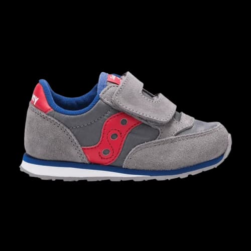 Saucony Jazz Hook & Loop Big Kid 'Grey Red'