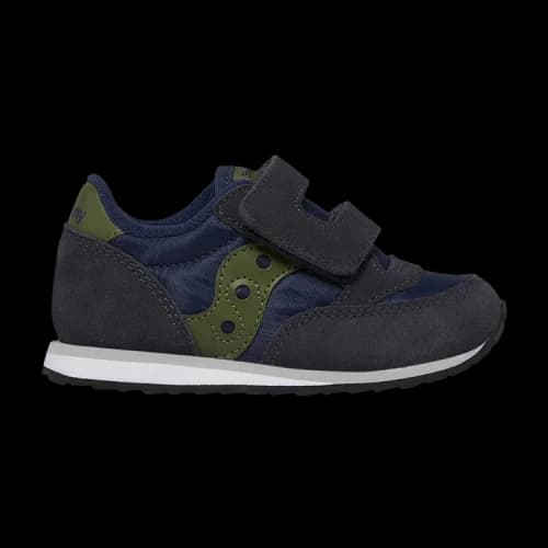 Saucony Jazz Hook & Loop Big Kid 'Navy Olive'