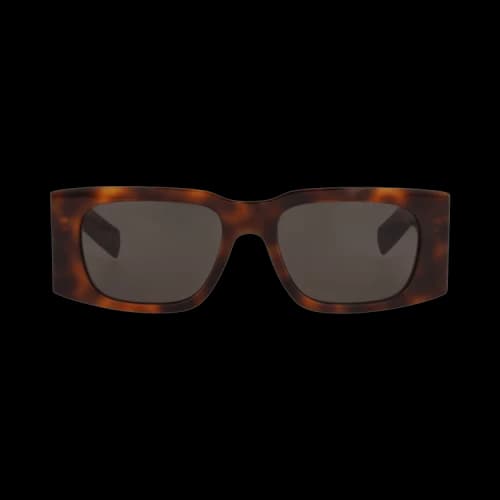 Saint Laurent Square-Frame Recycled Acetate Sunglasses Havana Havana Black (SL654-30014963-003)