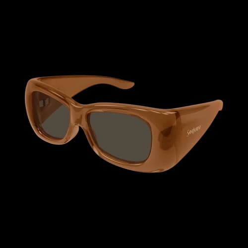 Saint Laurent Oversized Pillowed Sunglasses 'Brown'