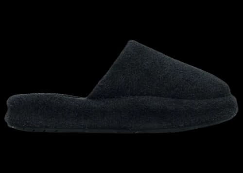SKYLRK Rest Slipper Hairy Suede Jet