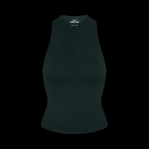 NikeSKIMS Matte Mock-Neck Racerback Tank Top 'Dark Teal/Dark Teal'
