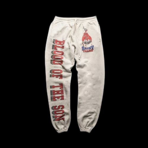 Saint Mxxxxxx x Denim Tears Holy Grail Sweatpants Vintage Grey