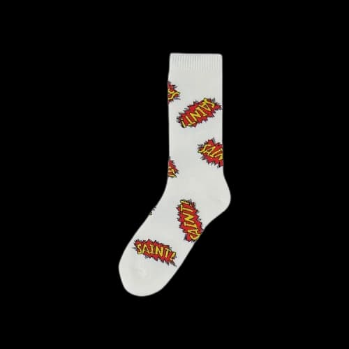Saint Mxxxxxx Pow Socks White