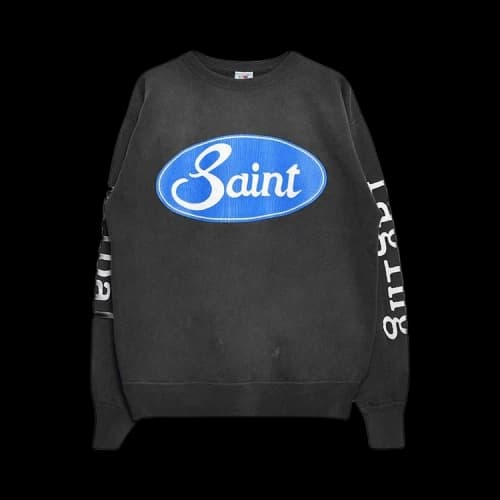 Saint Michael Trival Wars Long-Sleeve Tee 'Black'