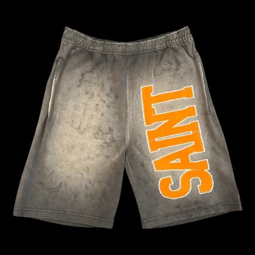 Saint Michael Cut Sew Easy Shorts 'Charcoal'