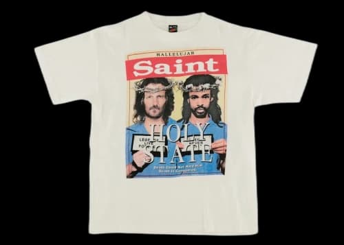 Saint Mxxxxxx x Denim Tears Holy State T-Shirt Vintage White