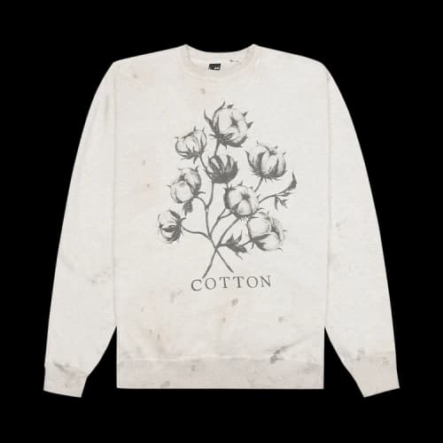 SAINT Mxxxxxx Floral Screenprint Graphic Sweatshirt 'Grey'