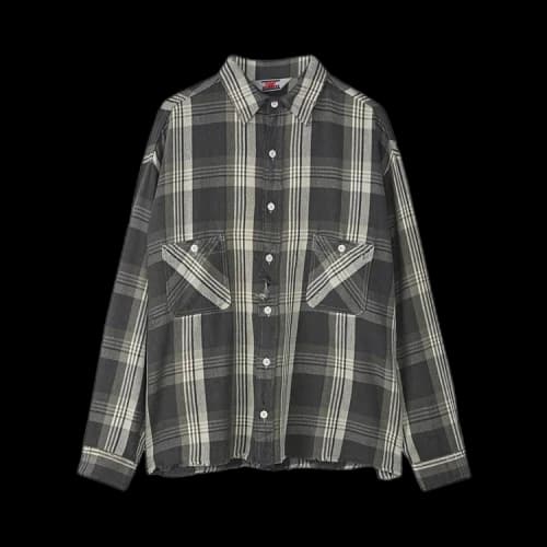 Saint Michael Frannel Check Shirt 'Black'
