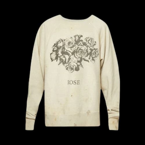 Saint Michael Rose Crewneck Sweatshirt 'Grey'