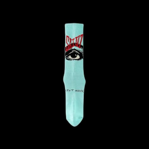 Saint Michael Eye Sock 'Blue'