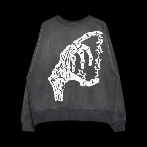 SAINT Mxxxxxx Bone Saint Crewneck Sweatshirt 'Black'