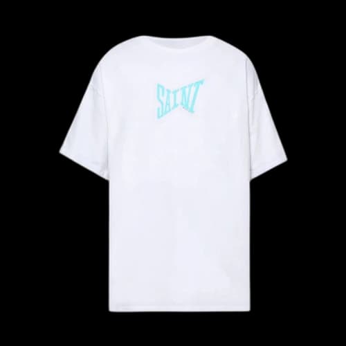 Saint Michael Ribon Saint Short-Sleeve Tee 'White/Blue'