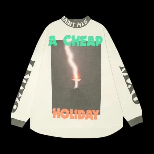 Saint Michael A Cheap Holiday Long-Sleeve Tee 'White'