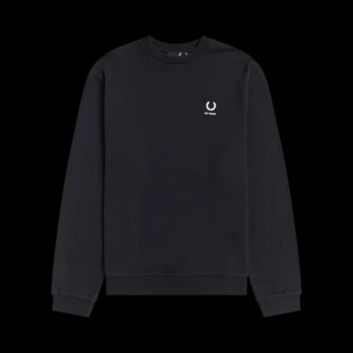Fred Perry x Raf Simons Raf Laurel Detail Sweatshirt 'Black'