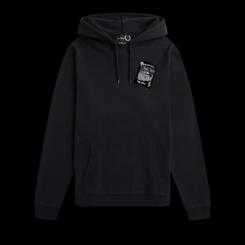 Fred Perry x Raf Simons Destroyed Hoody 'Black'