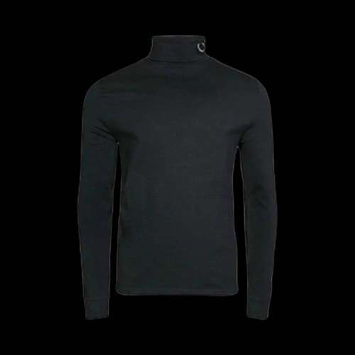 Fred Perry x Raf Simons Laurel Wreath Detail Roll Neck 'Black'