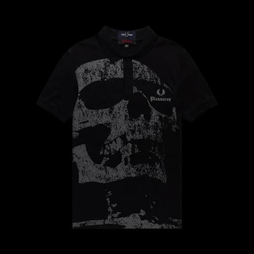 Fred Perry x Pleasures Skull Polo 'Black'