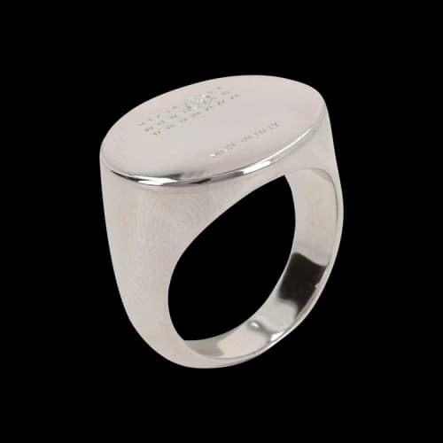 MM6 Maison Margiela Numeric Oval Ring 'Palladio'