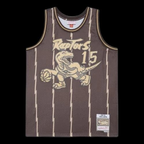 Mitchell & Ness x NBA Toronto Raptors 1998-99 Lux Brown Swingman Jersey 'Vince Carter 15'