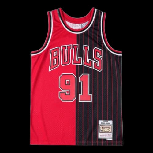 Mitchell & Ness x NBA Chicago Bulls Classics 1995-96 Split Swingman Jersey 'Dennis Rodman 91'
