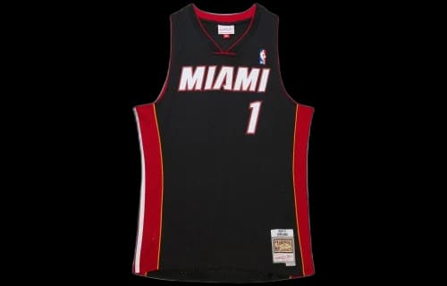 Mitchell & Ness x NBA Miami Heat Black 2012-13 Jersey 'Chris Bosh 1'