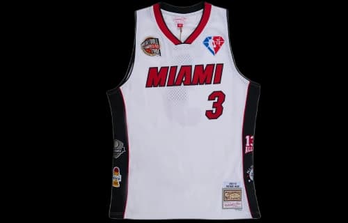 Mitchell & Ness x NBA Miami Heat Hall Of Fame Swingman Jersey 'Dwyane Wade 3'