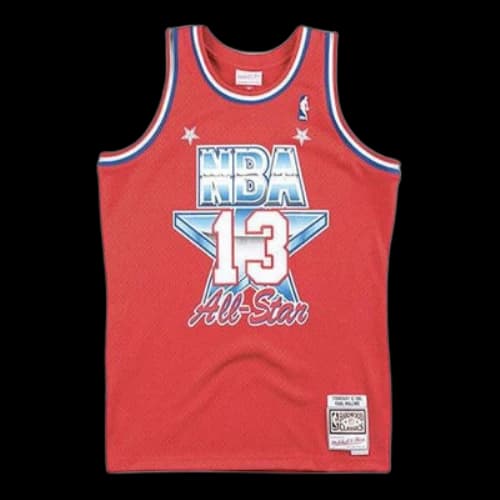 Mitchell & Ness NBA Karl Malone NBA 1991 All Star West Swingman Red Jersey