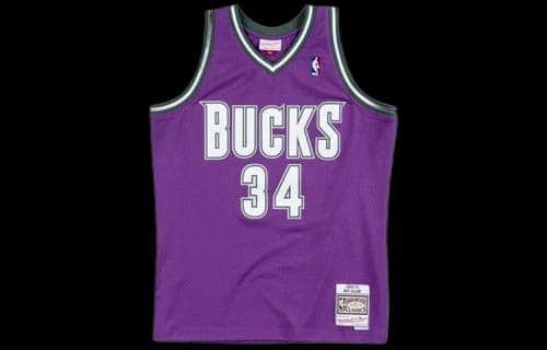 Mitchell & Ness Milwaukee Bucks Road 2000-01 Ray Allen Swingman Jersey Purple